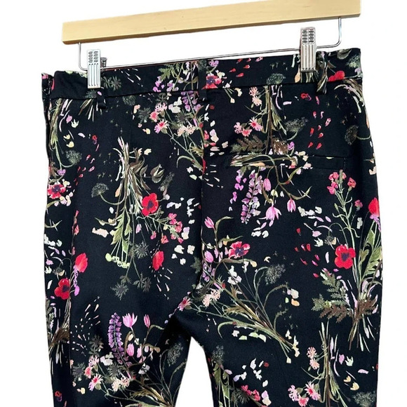 H&M Women's Botanicals Ankle-Length Cigarette Trousers Size 10 - Picture 8 of 8